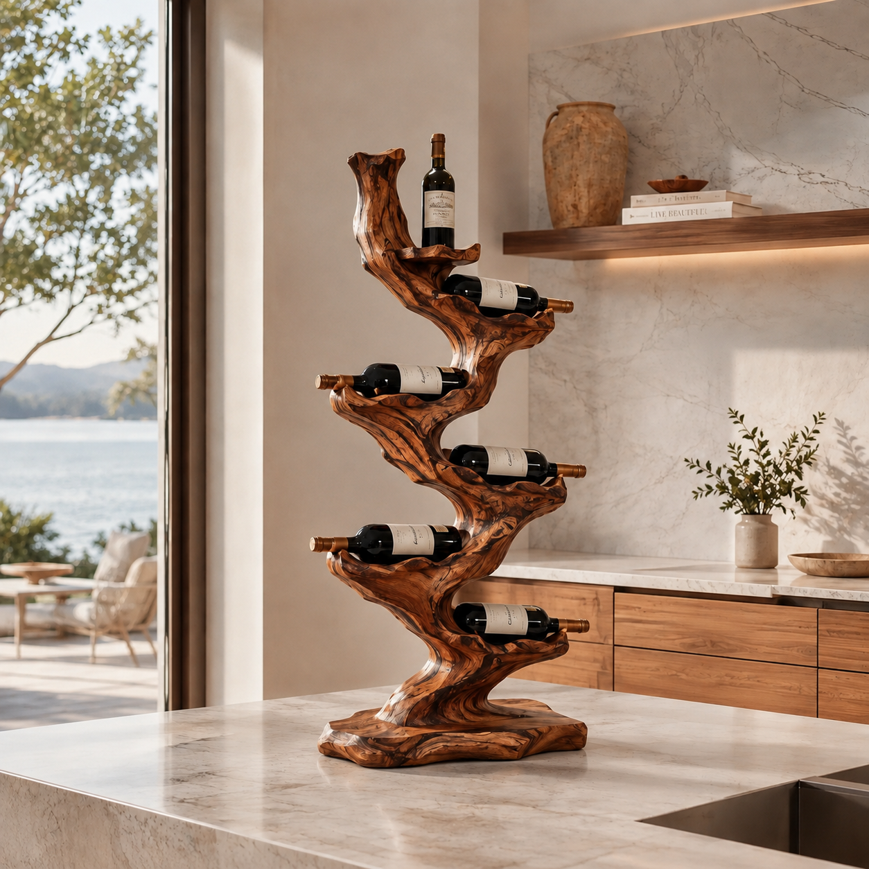 Isla Home Bar Bottle Holder - Design 361 - main view
