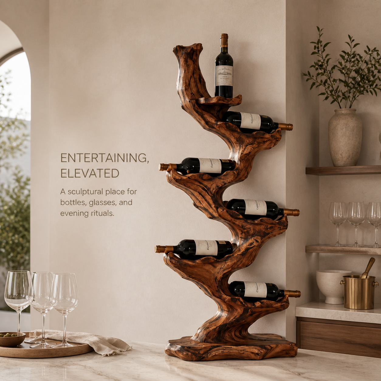 Isla Home Bar Bottle Holder - Design 361 - product image 02