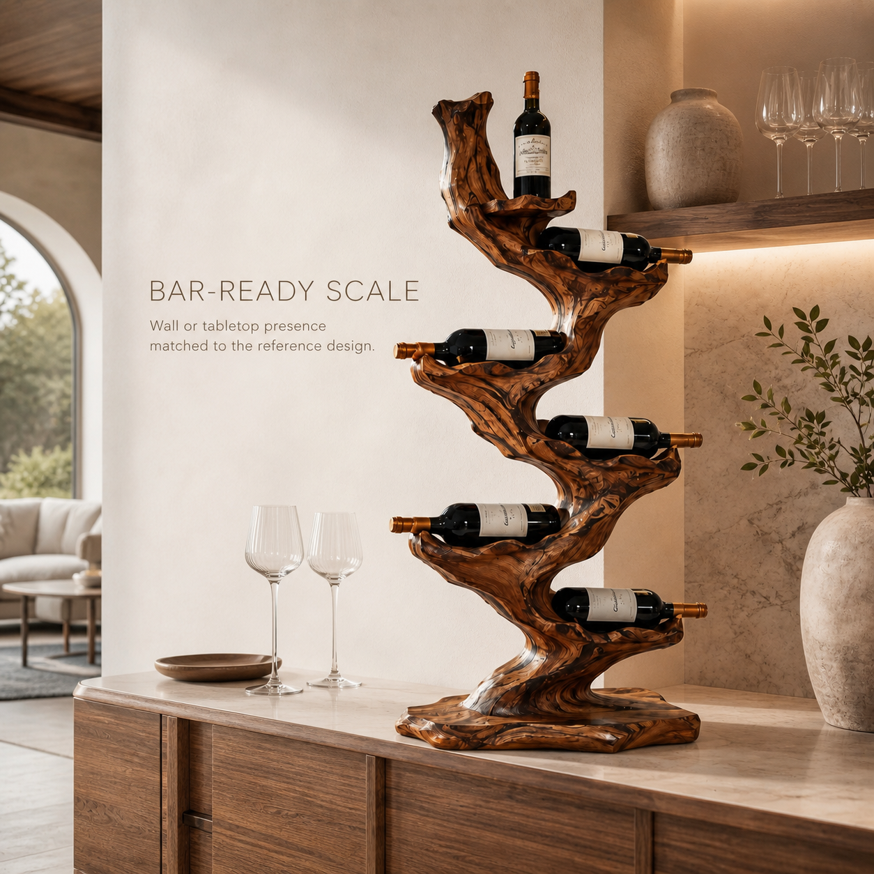 Isla Home Bar Bottle Holder - Design 361 - product image 04