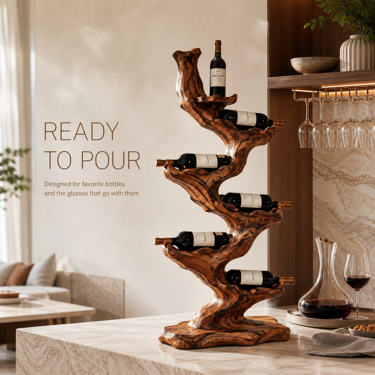 Isla Home Bar Bottle Holder - Design 361 - product image 07