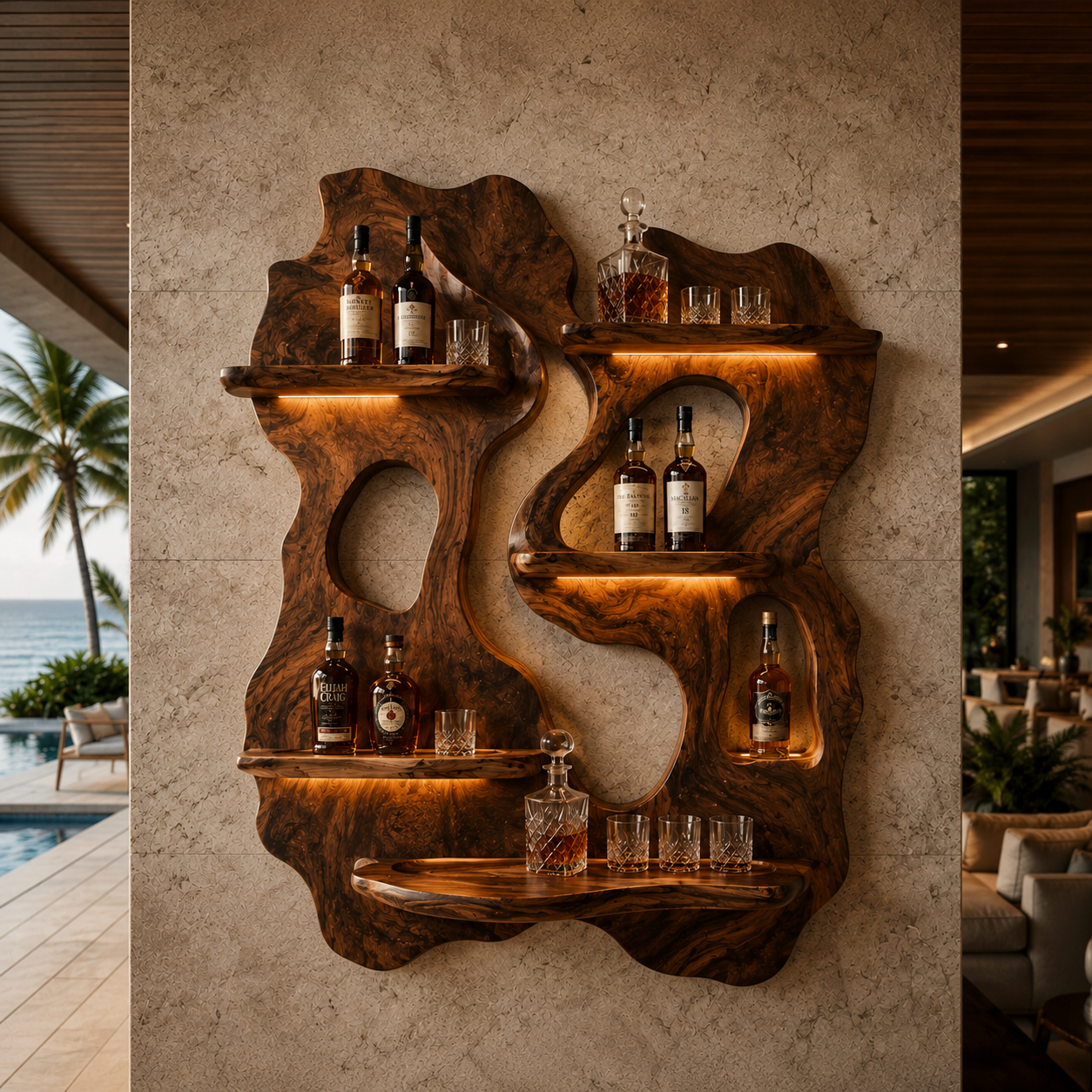 Soren Wall-Mounted Wine Rack - Design 362 - main view
