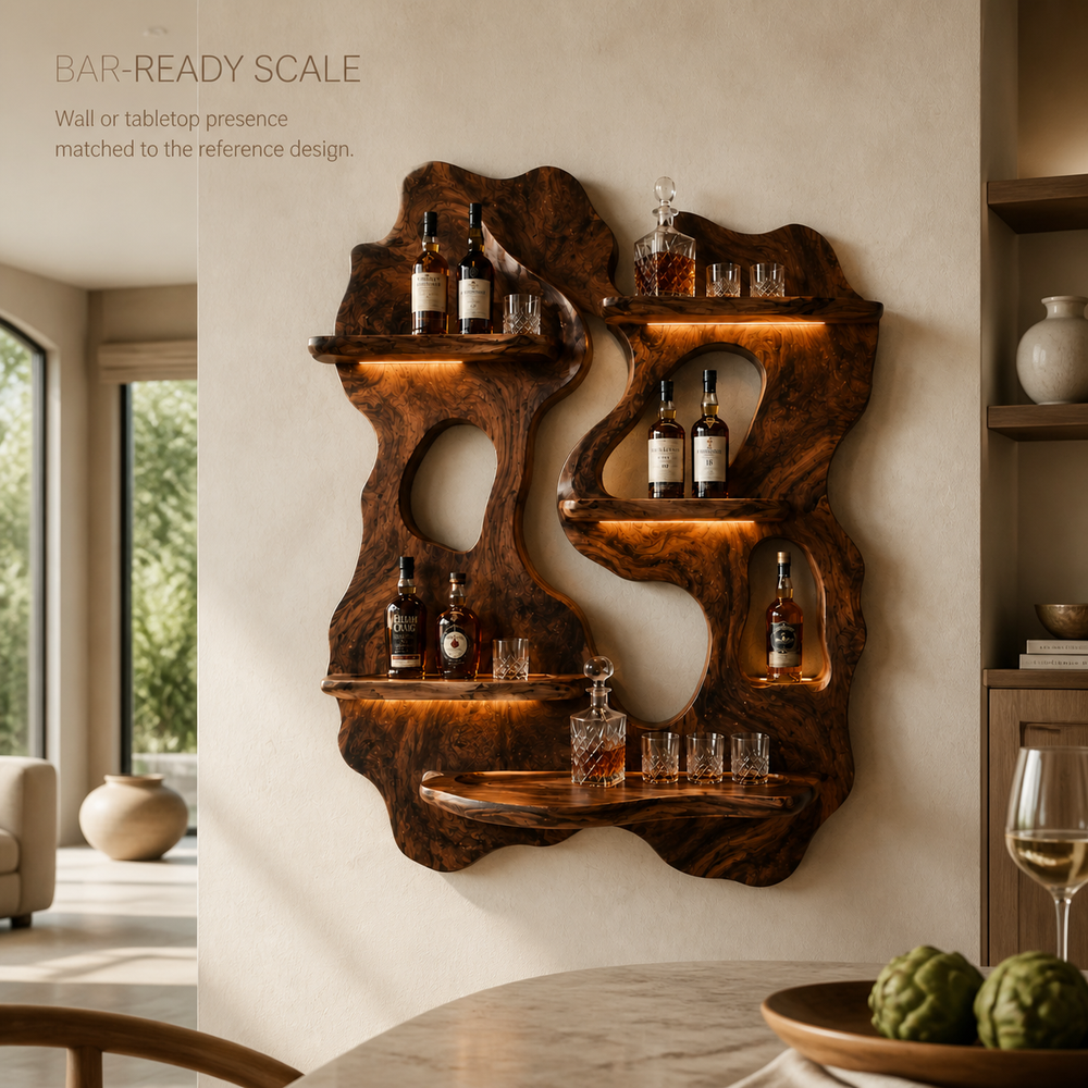 Soren Wall-Mounted Wine Rack - Design 362 - product image 04