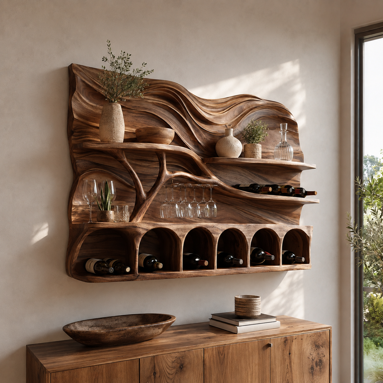Calder Statement Wall Wine Holder - Design 365 - main view