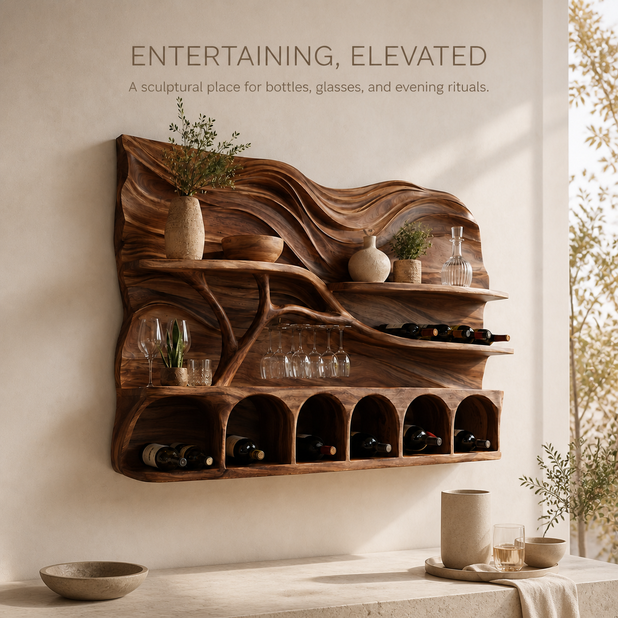 Calder Statement Wall Wine Holder - Design 365 - product image 02