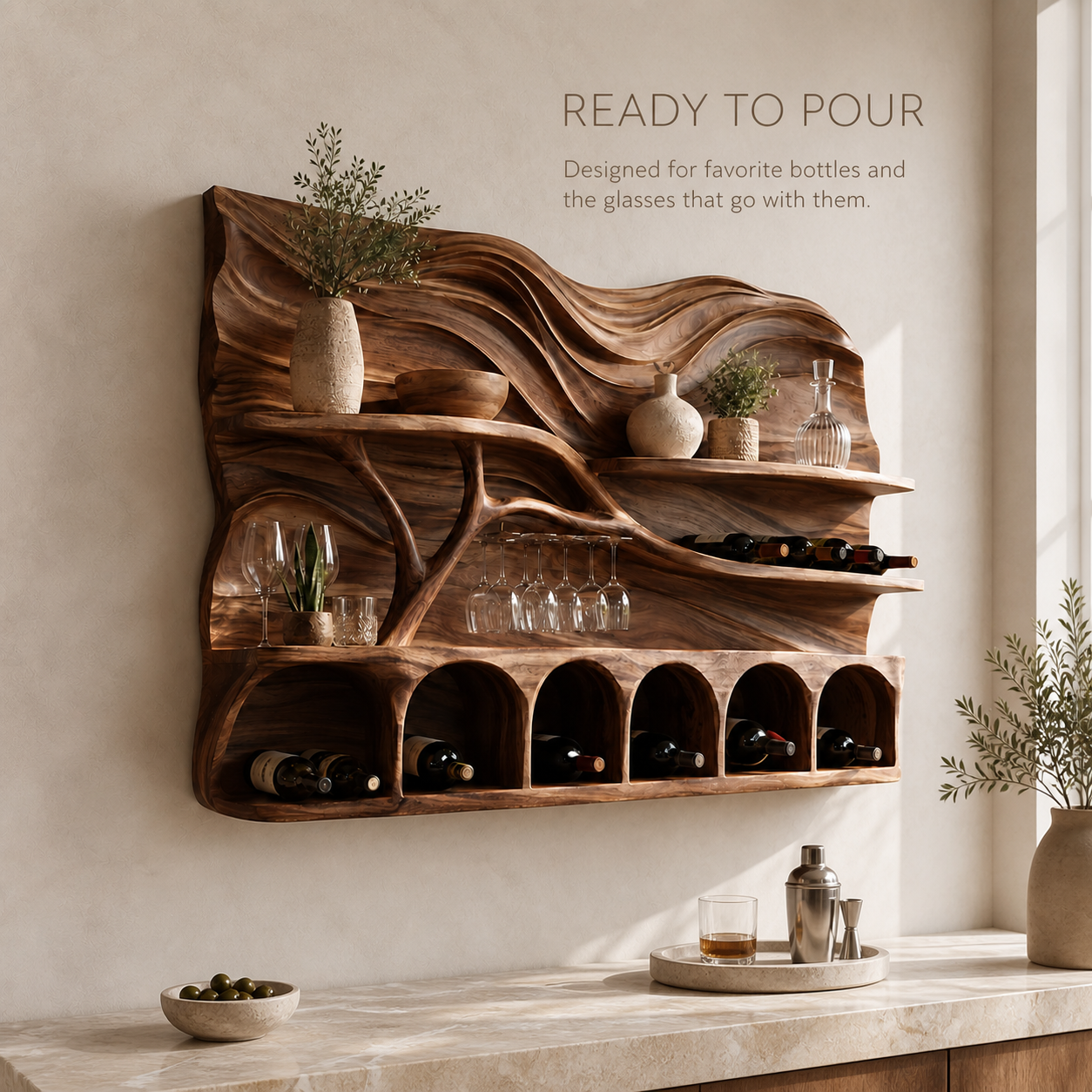 Calder Statement Wall Wine Holder - Design 365 - product image 07