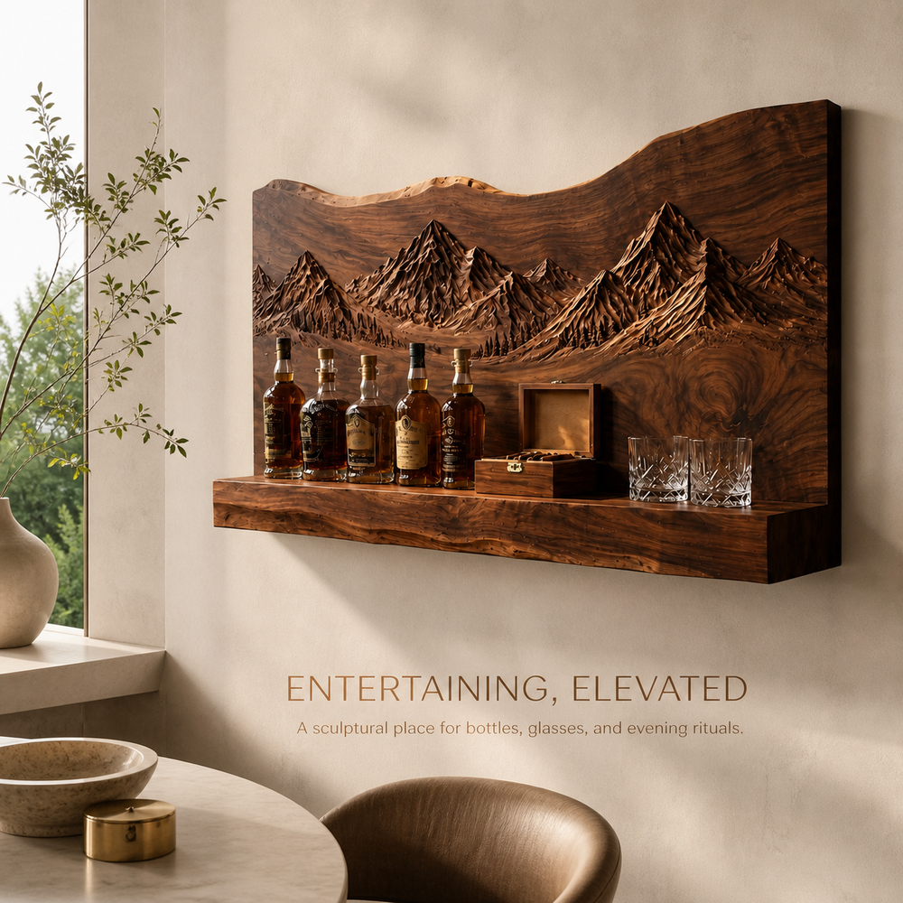 Avery Sculptural Wall Wine Rack - Design 366 - product image 02