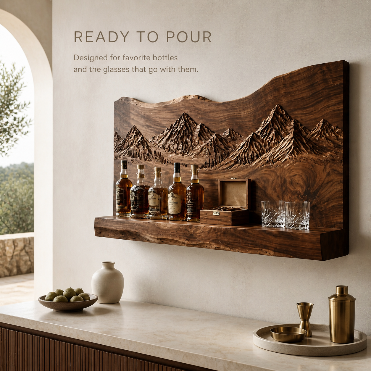 Avery Sculptural Wall Wine Rack - Design 366 - product image 07