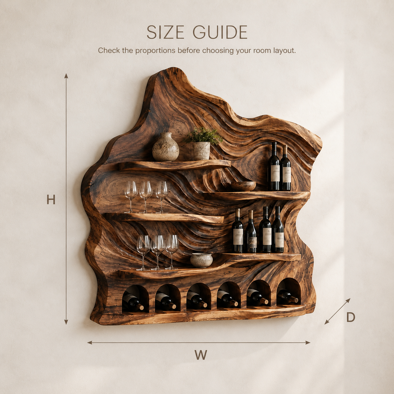 Marin Gallery Wall Wine Rack - Design 368 - product image 08
