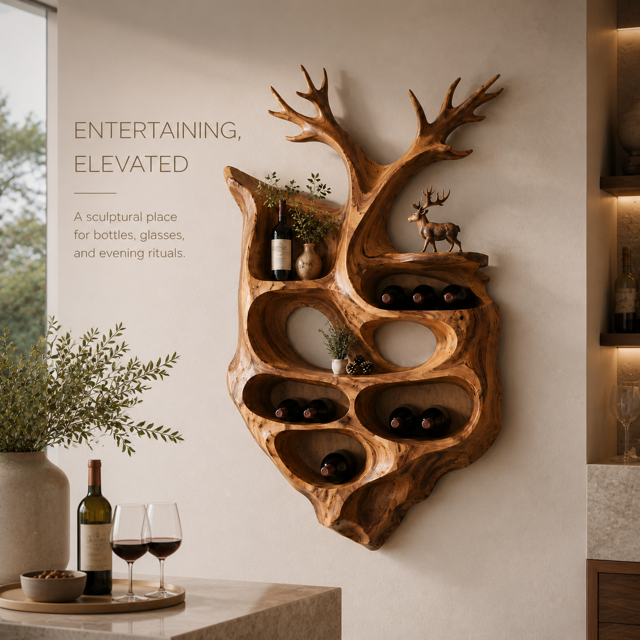 Isla Home Bar Wall Wine Holder - Design 369 - product image 02