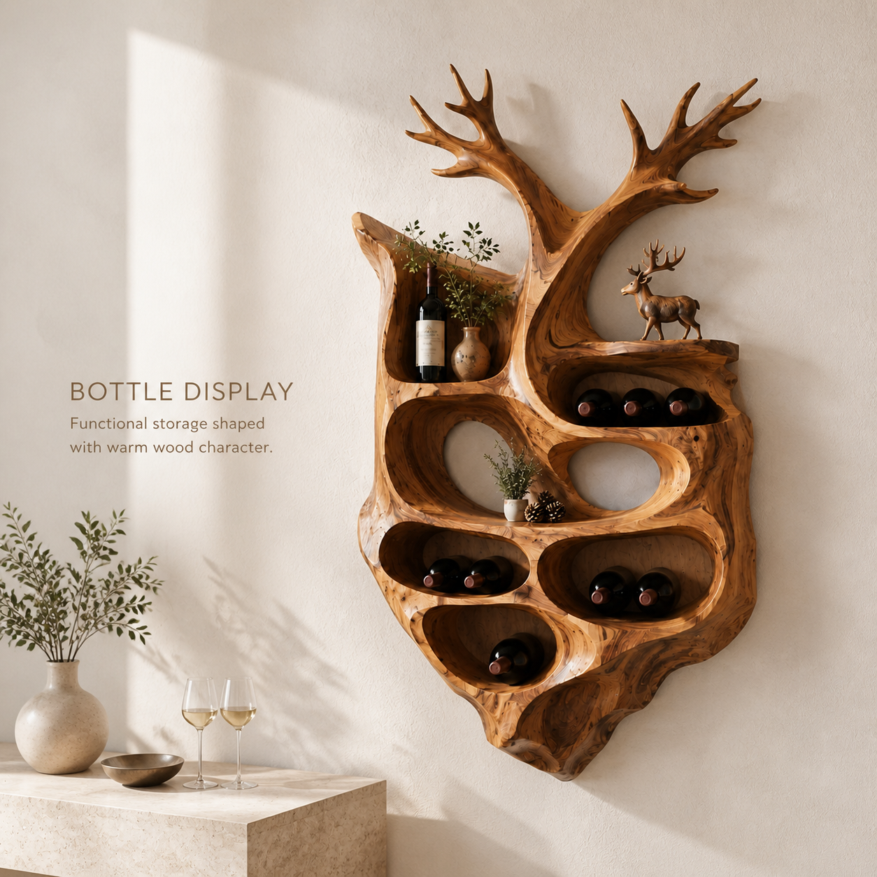Isla Home Bar Wall Wine Holder - Design 369 - product image 03
