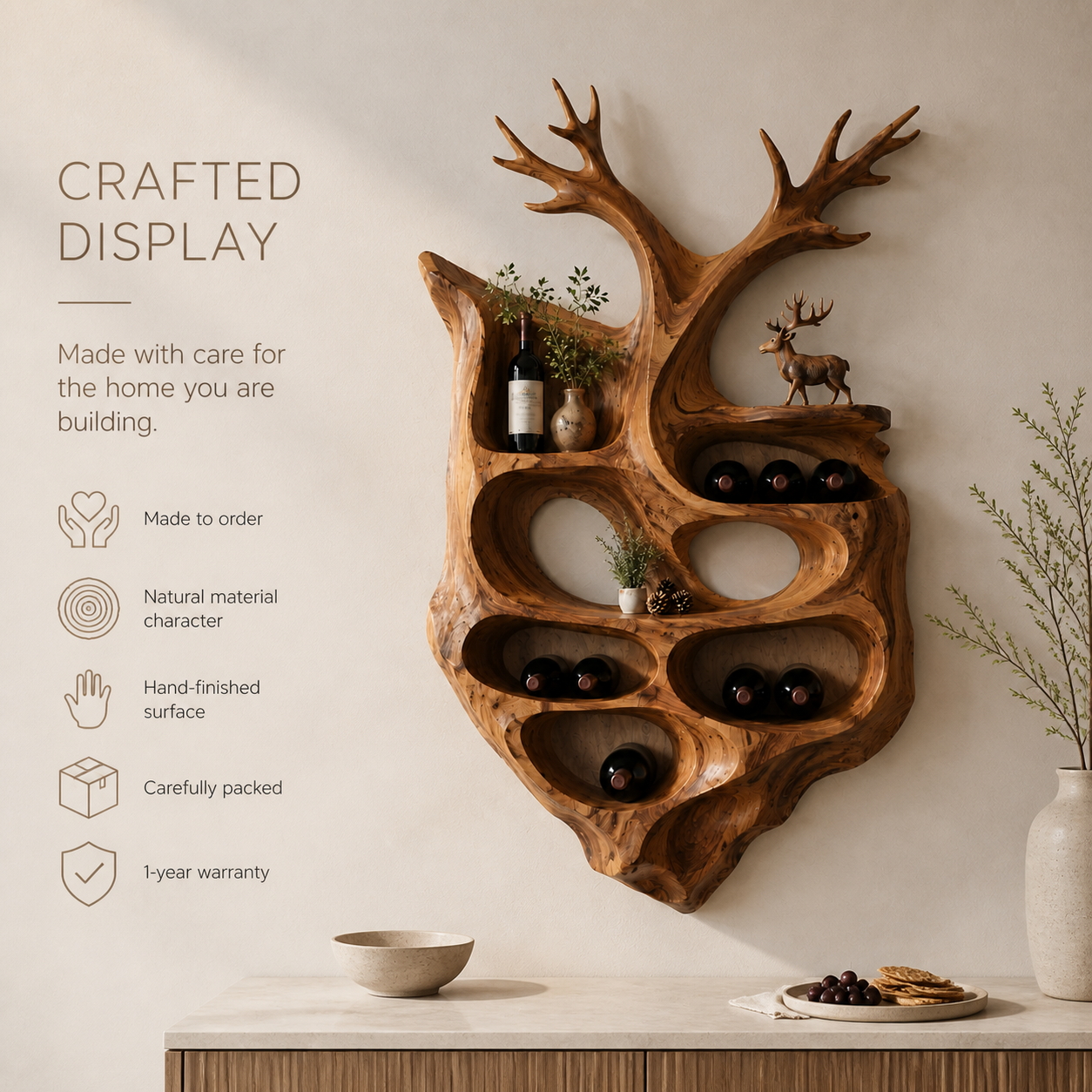 Isla Home Bar Wall Wine Holder - Design 369 - product image 09