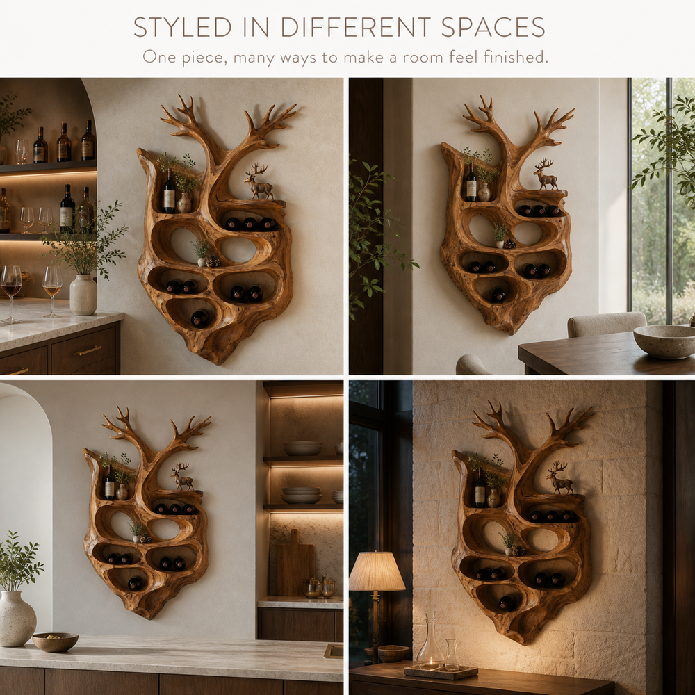 Isla Home Bar Wall Wine Holder - Design 369 - product image 10