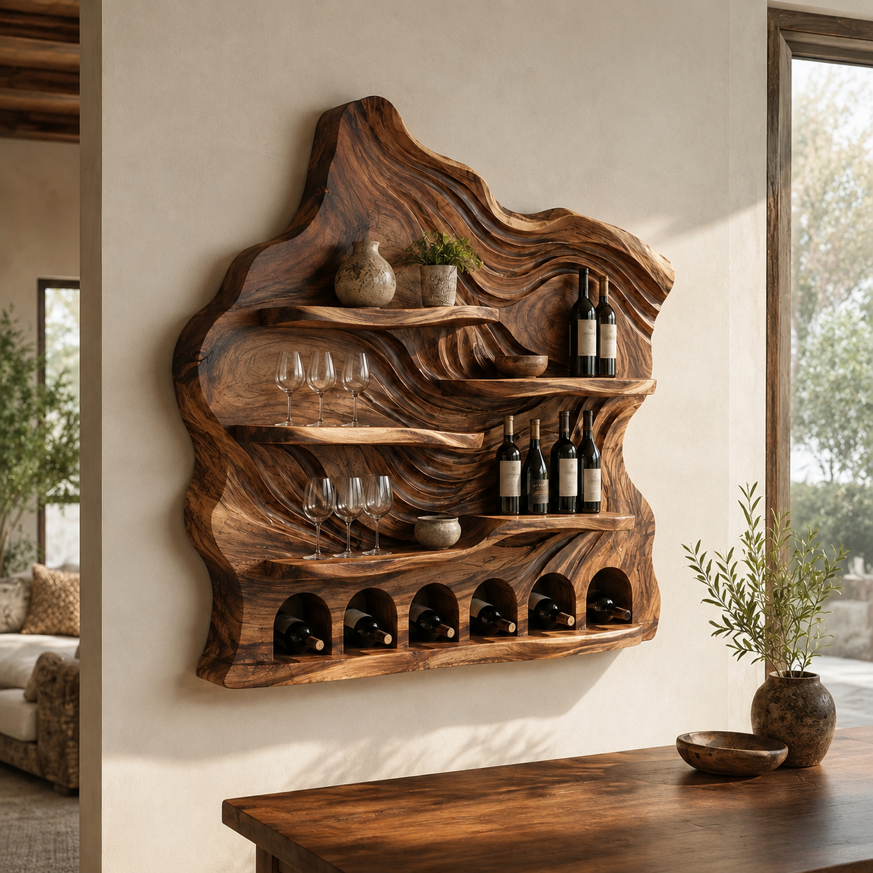 Soren Wall-Mounted Wine Rack - Design 370 - main view