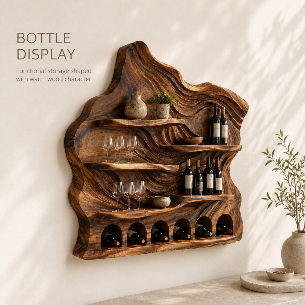 Soren Wall-Mounted Wine Rack - Design 370 - product image 03