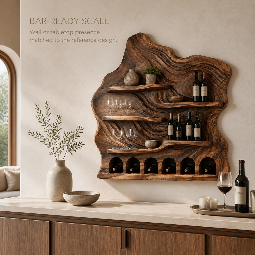Soren Wall-Mounted Wine Rack - Design 370 - product image 04