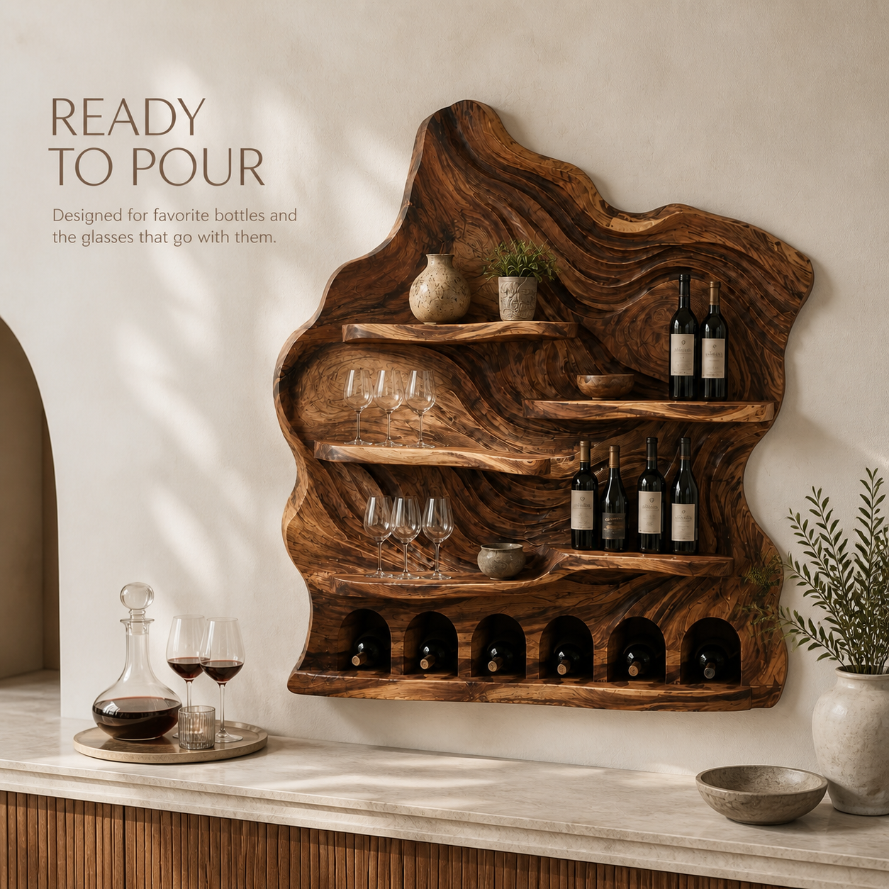 Soren Wall-Mounted Wine Rack - Design 370 - product image 07