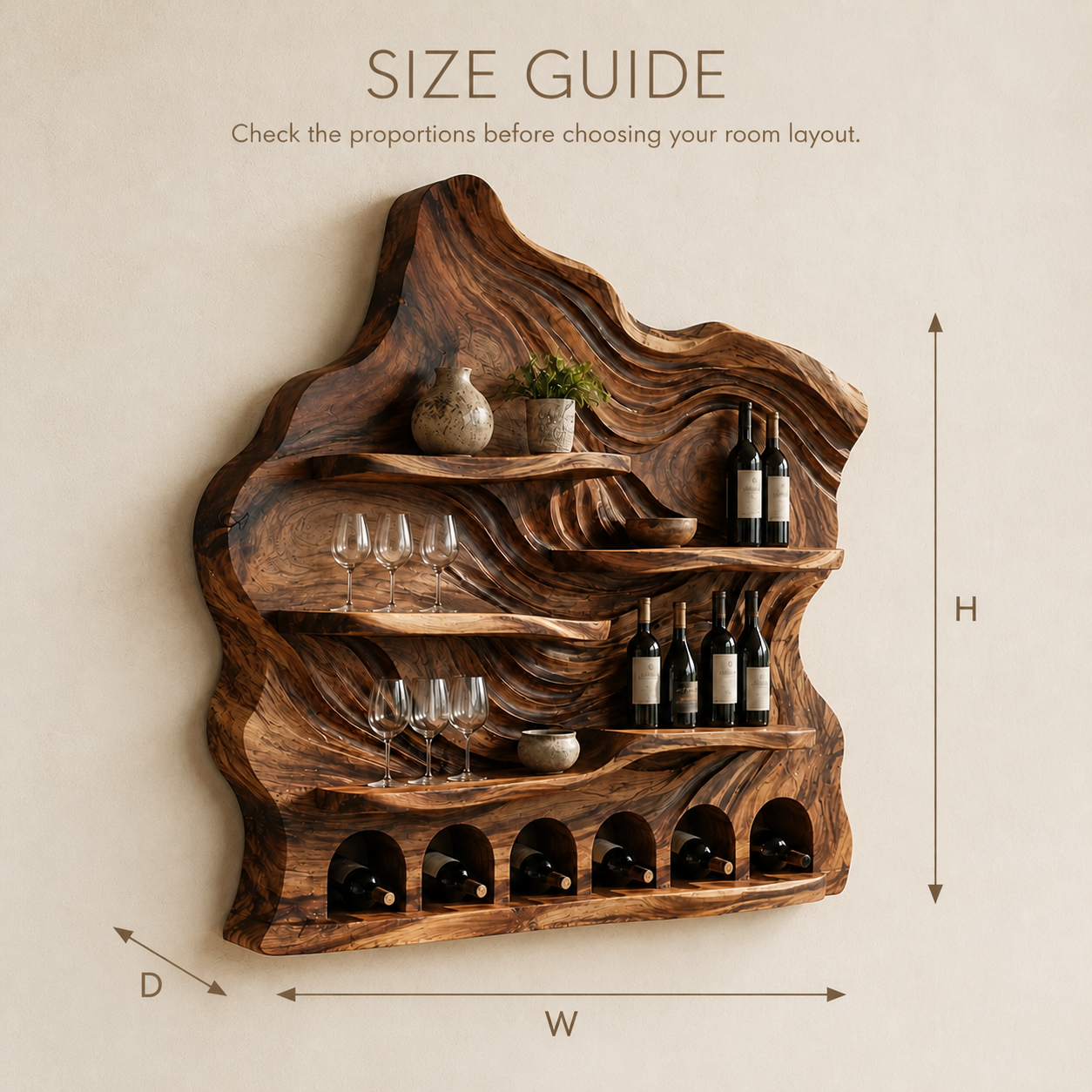 Soren Wall-Mounted Wine Rack - Design 370 - product image 08