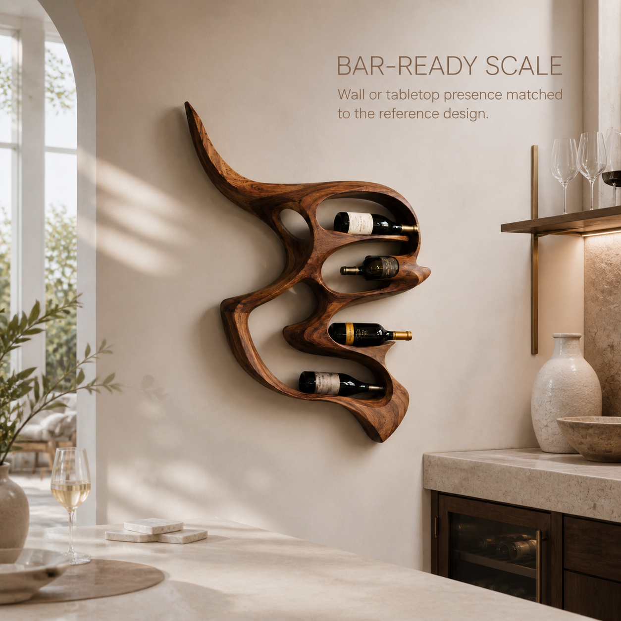Calder Statement Wall Wine Holder - Design 373 - product image 04