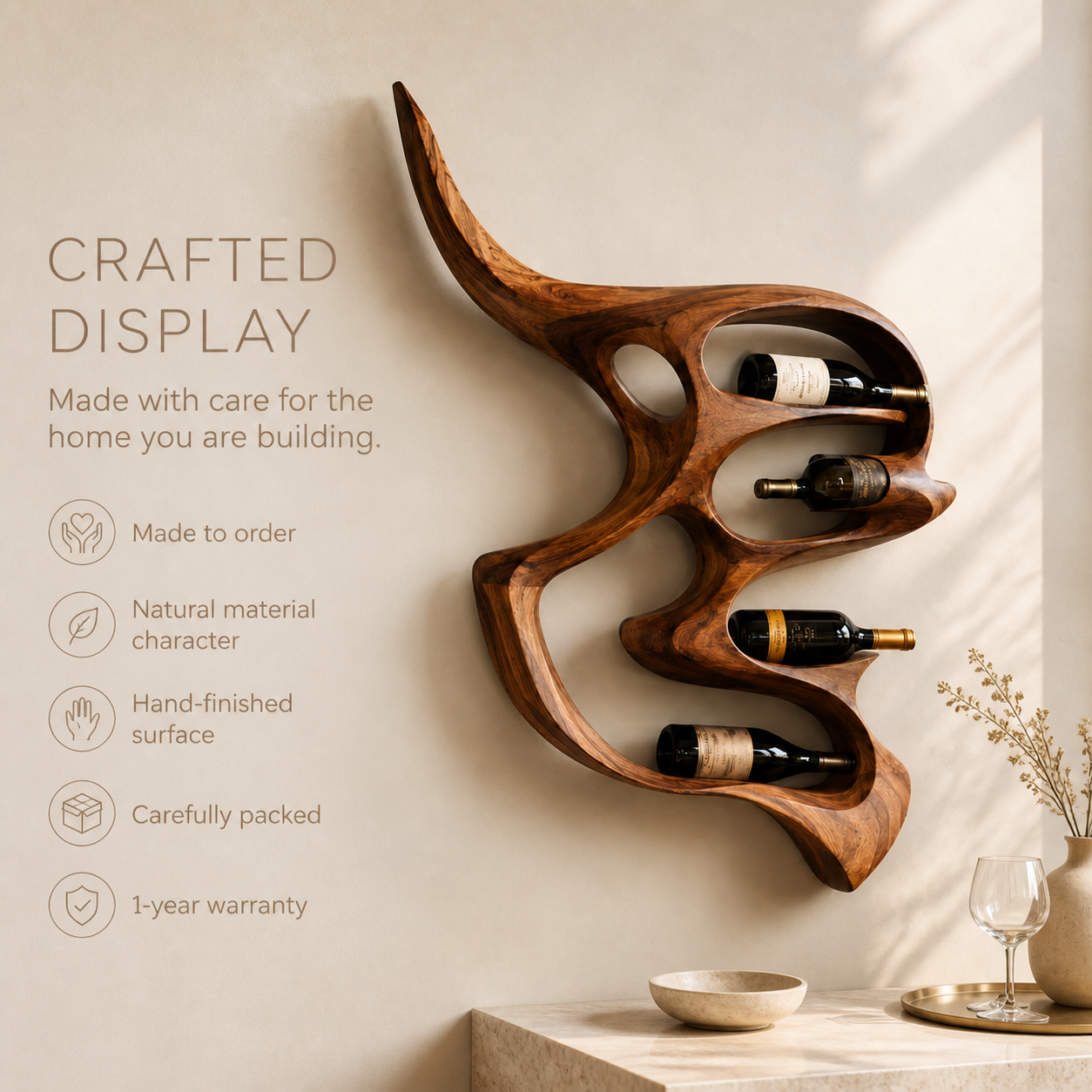 Calder Statement Wall Wine Holder - Design 373 - product image 09