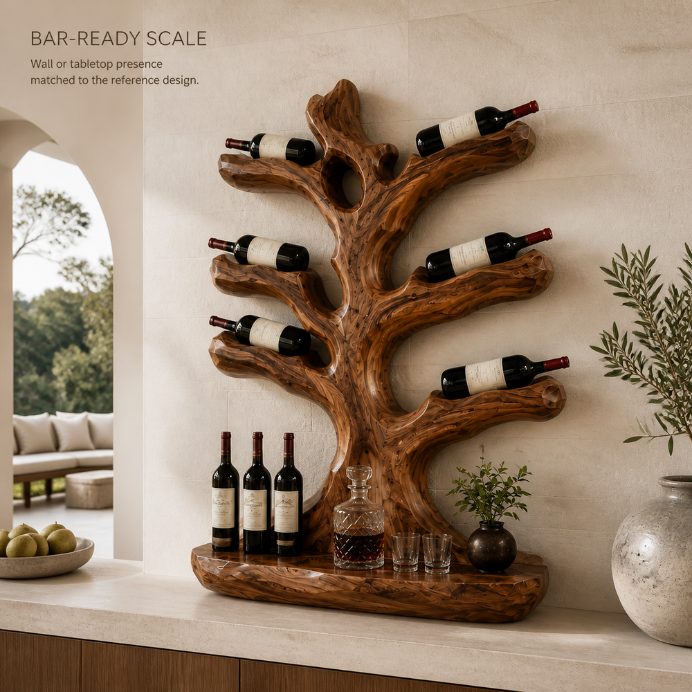 Avery Sculptural Wall Wine Rack - Design 374 - product image 04