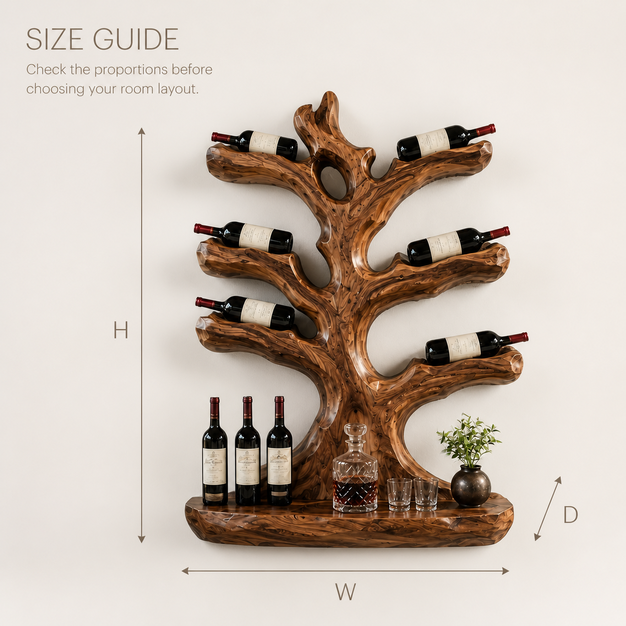 Avery Sculptural Wall Wine Rack - Design 374 - product image 08