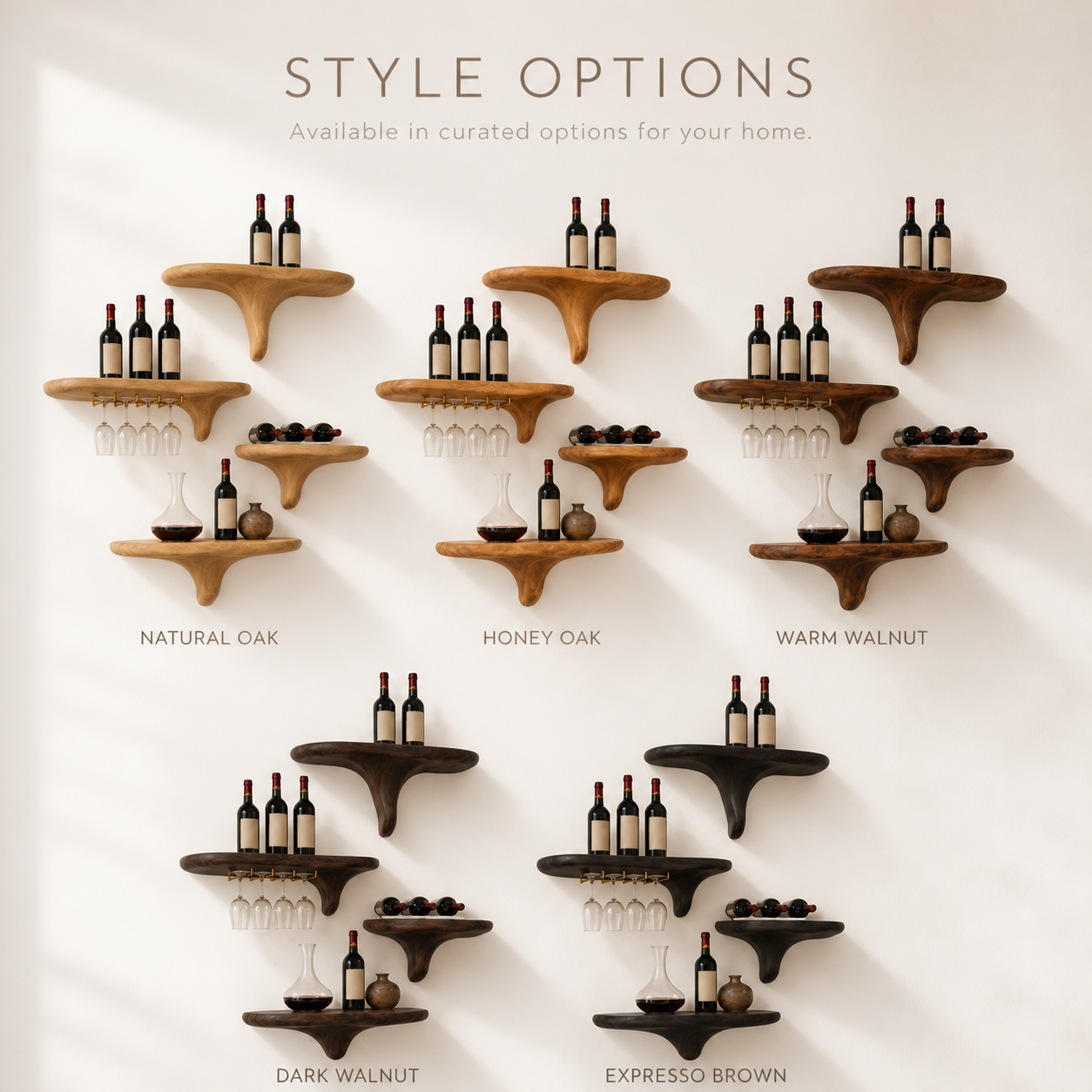 Rowan Natural Wood Wall Wine Holder - Design 375 - product image 11