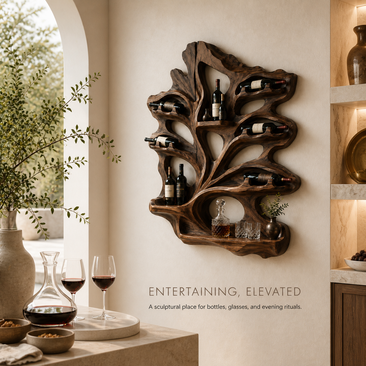 Isla Home Bar Wall Wine Holder - Design 377 - product image 02