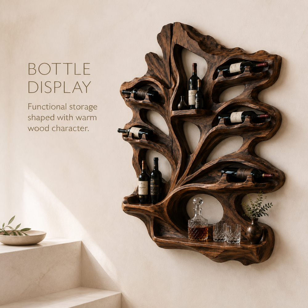 Isla Home Bar Wall Wine Holder - Design 377 - product image 03