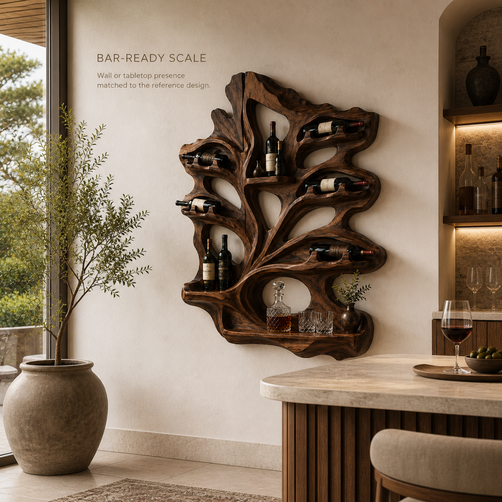 Isla Home Bar Wall Wine Holder - Design 377 - product image 04