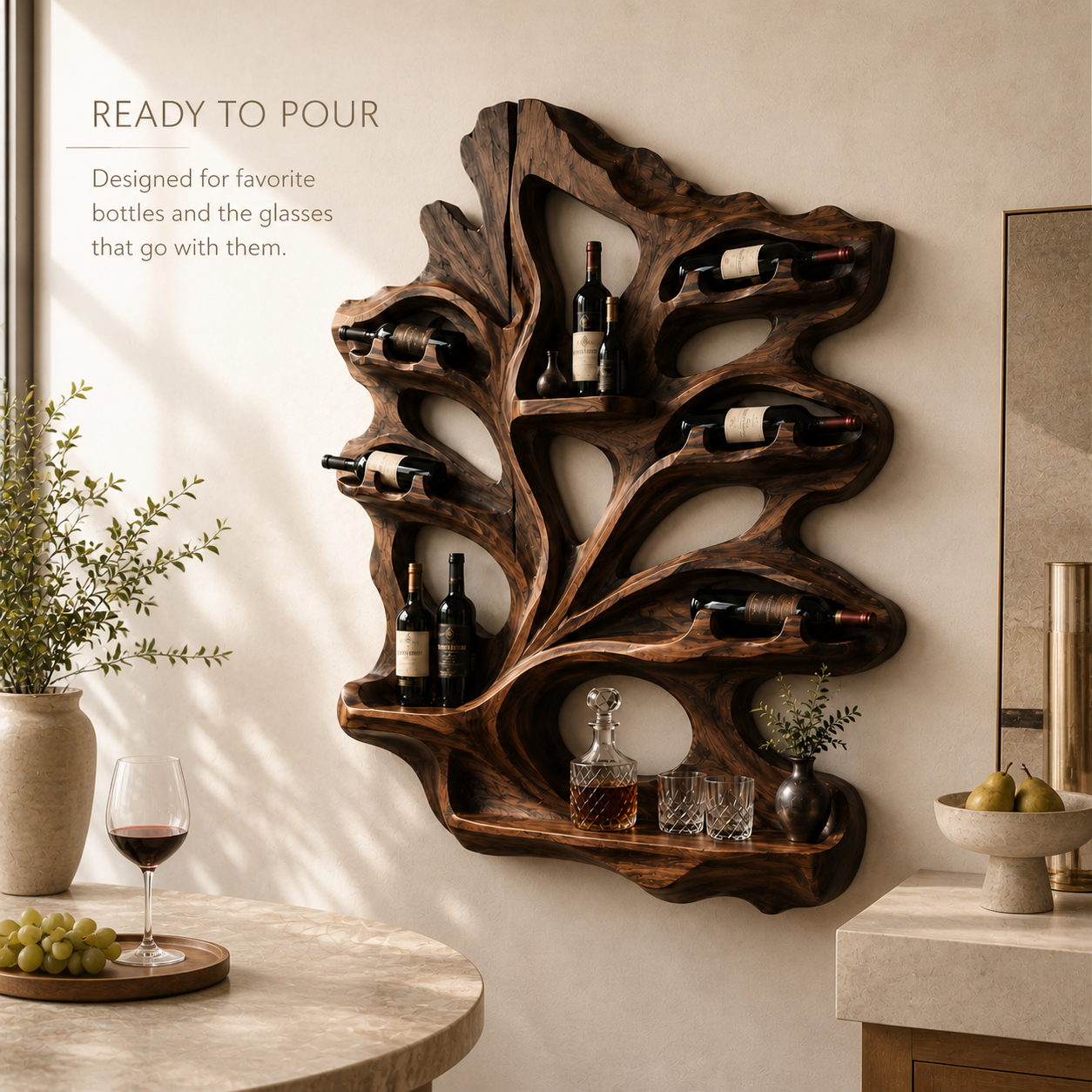 Isla Home Bar Wall Wine Holder - Design 377 - product image 07