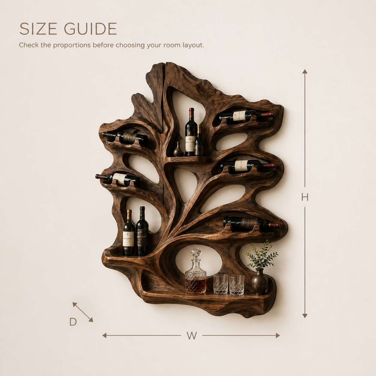 Isla Home Bar Wall Wine Holder - Design 377 - product image 08