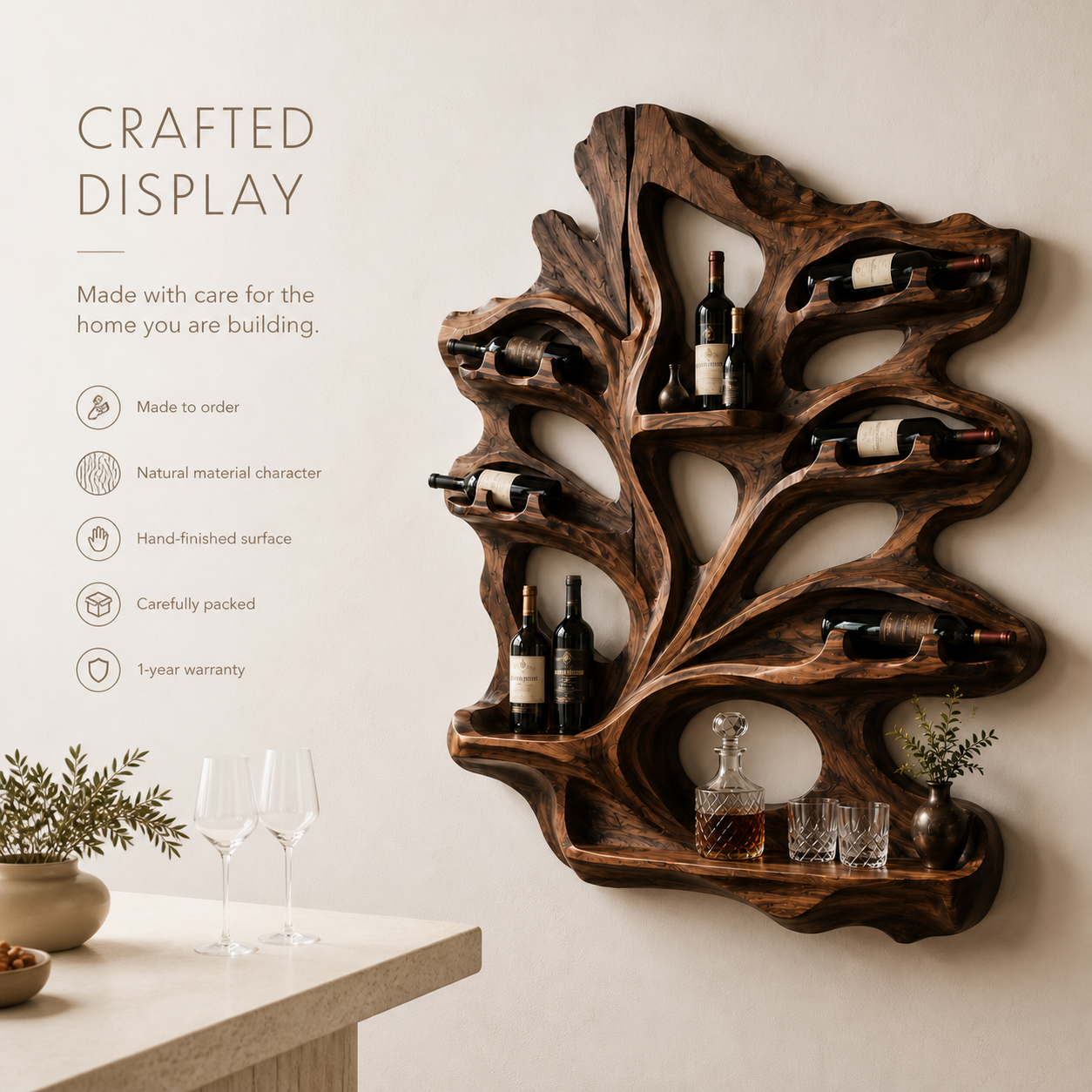 Isla Home Bar Wall Wine Holder - Design 377 - product image 09