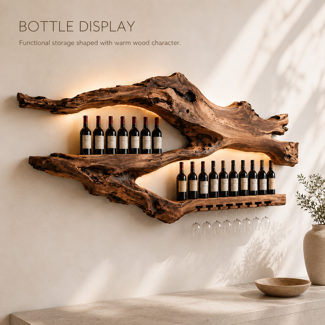 Soren Wall-Mounted Wine Rack - Design 378 - product image 03