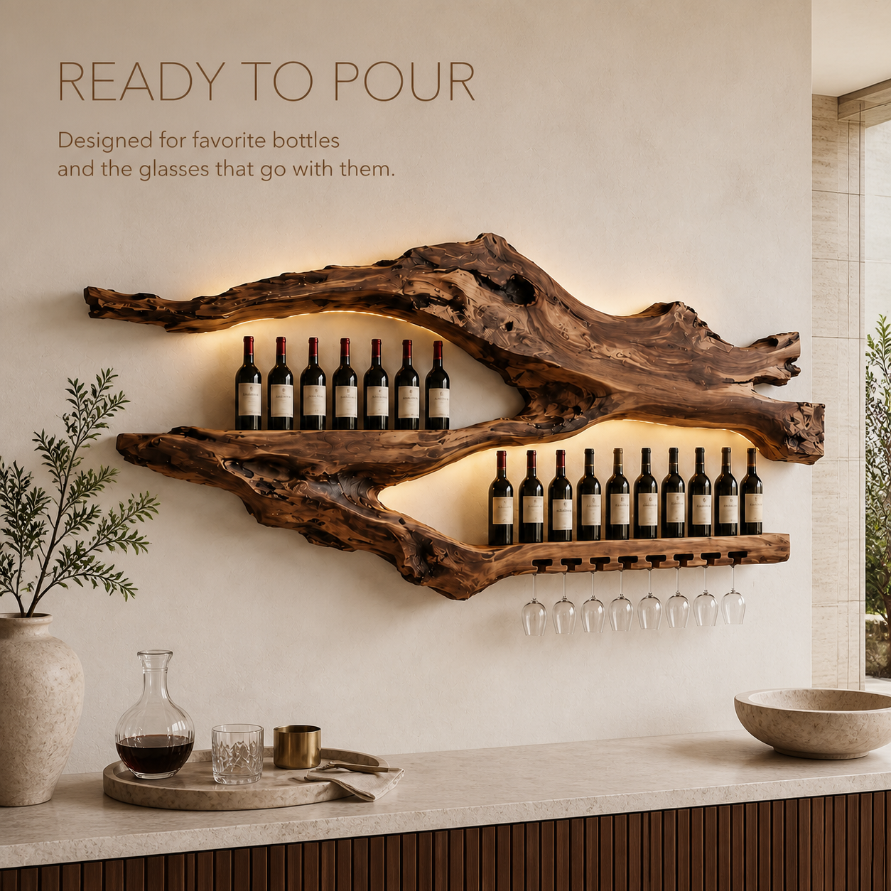 Soren Wall-Mounted Wine Rack - Design 378 - product image 07