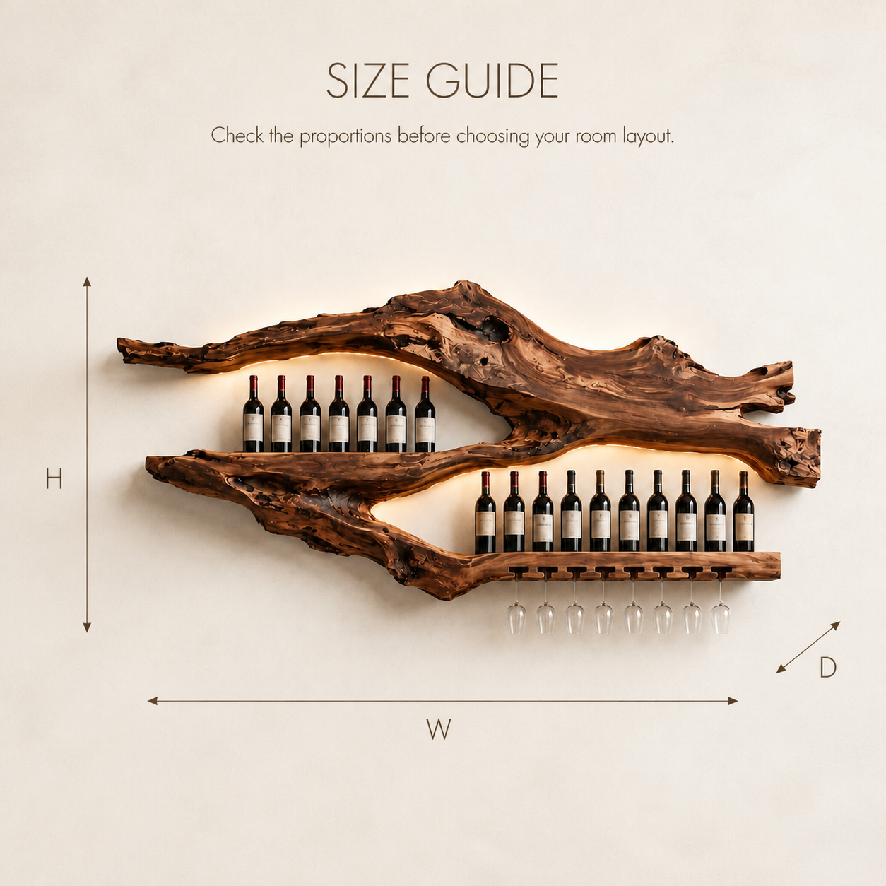 Soren Wall-Mounted Wine Rack - Design 378 - product image 08