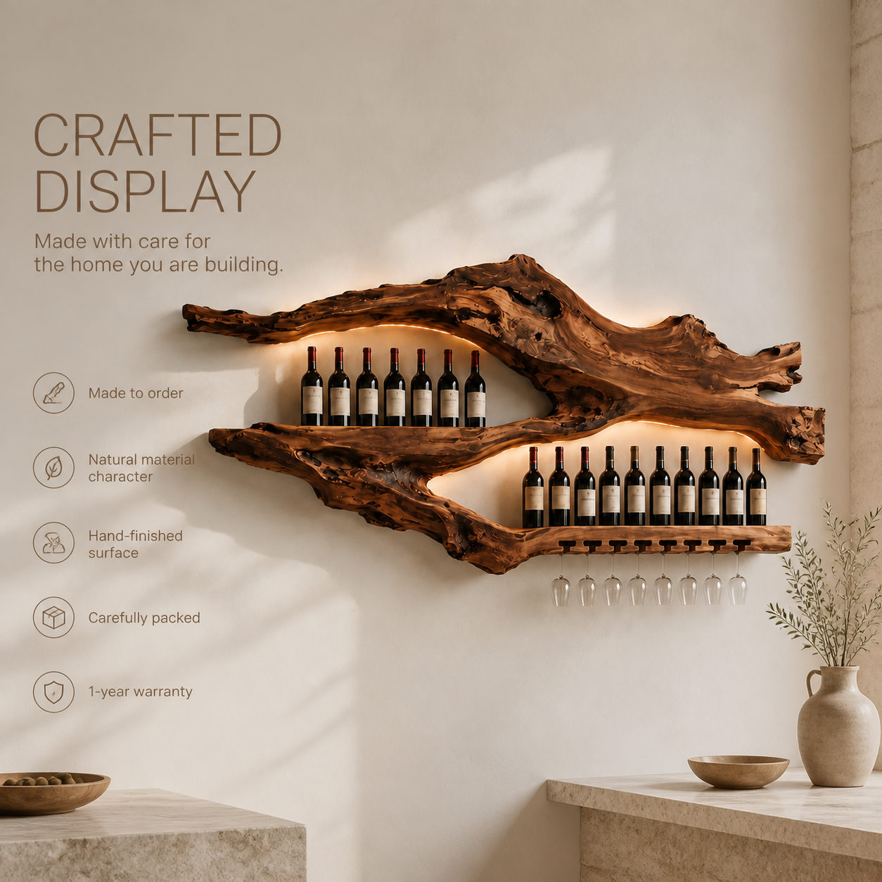 Soren Wall-Mounted Wine Rack - Design 378 - product image 09