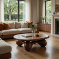 Lyra Oval Wood Coffee Table