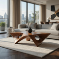 Sable Rounded Gallery Coffee Table