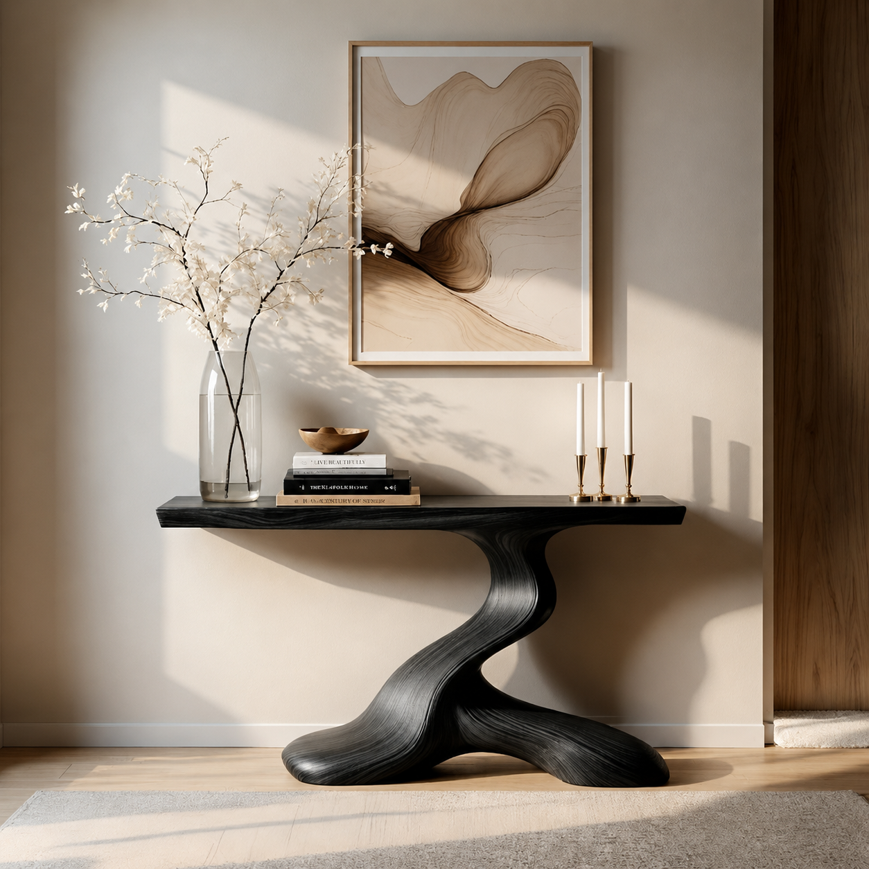 Orin Organic Modern Console Table - Design 147 - main view