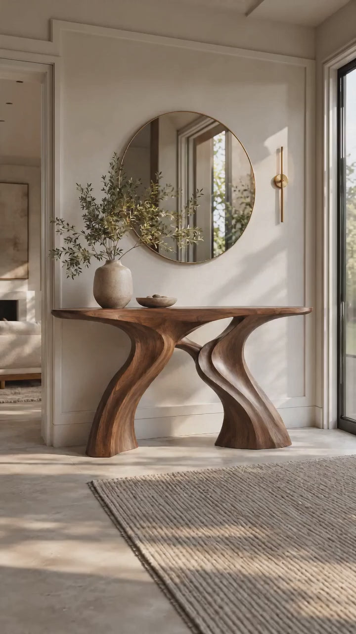 Liora Warm Walnut Console Table - Design 160
